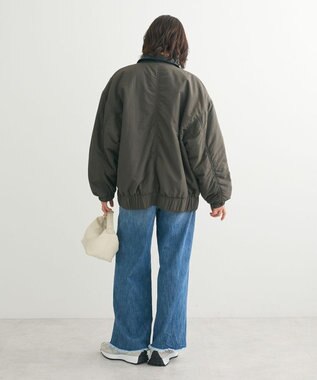 Green Parks ・ＥＬＥＮＣＡＲＥ　ＤＵＥ　フェイクレザーエリブルゾ Charcoal Gray