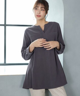 Tiaclasse 【洗える】スエード調チュニック