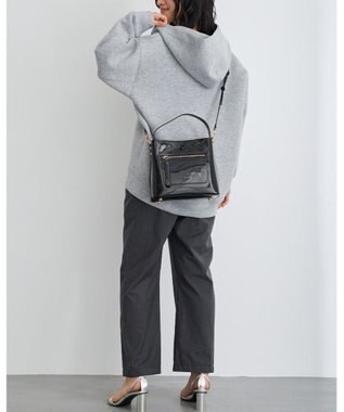 MioFIRANO スクエアエナメルハンドバッグ 2WAY　FIRANO フィラノ BLACK