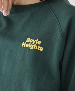 AMERICAN HOLIC サガラ刺繍裏毛プルオーバー Green