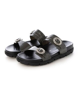 MODE ET JACOMO <MODE ET JACOMO>ビジューベルトフットベッドサンダル