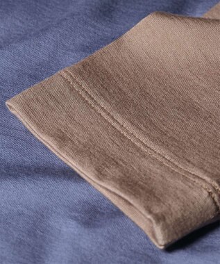 Paul Smith ブロックカラー スリーブ ハイネック カットソー グレイッシュブルー