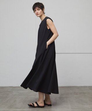 BEIGE， 【洗える/接触冷感/速乾/UVケア対応】BATEAU / Aラインドレス Black