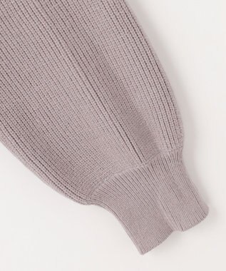 ANY L 【洗濯機可】ジップアップニットブルゾン グレージュ