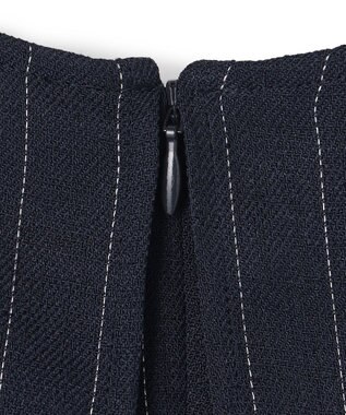 uncrave リネンライクツイル オールインワン ネイビーストライプ