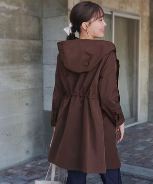 Tiaclasse 【新色追加・洗える・撥水】ドロストマウンテンパーカー ブラウン