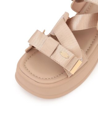 TOCCA CROSSING RIBBON SPORTS SANDALS サンダル ベージュ系