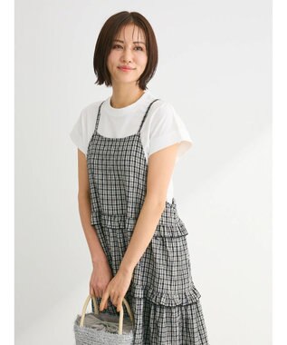 Green Parks ・Ｐｅｔｉｔ　Ｆｌｅｕｒ　リブフレンチＴＥＥ Off White