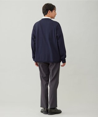 UNFILO MENS アラエルエアリーシアーカーデ ネイビー