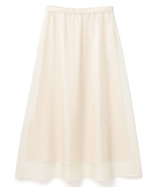 uncrave 【手洗い可】リンクルオーガンジー フレアスカート（uncrave STANDARD） オフ