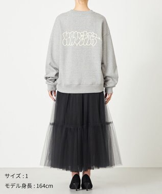 NAVE 【xNAVE】Six Sence Recordコラボ グラフィッククルースウェット ライトグレー系