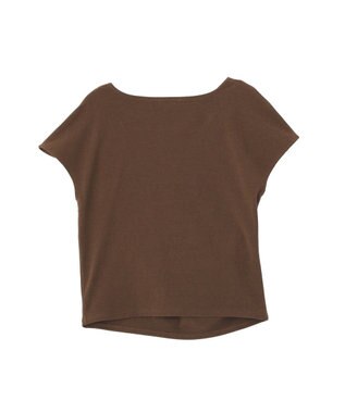 earth music&ecology フレンチスリーフドレーププルオーバー Brown