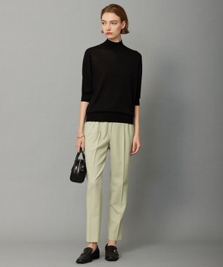 ICB 【洗える】ウール2WAYストレッチ テーパードパンツ ヘイズグリーン系