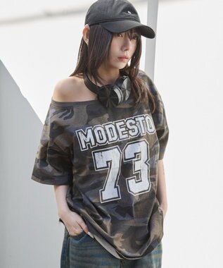 WEGO ２WAYグラフィックワンショルBIGT 柄3