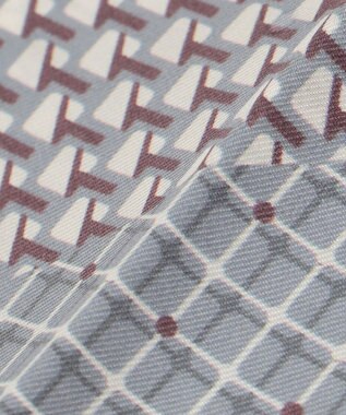 J.PRESS LADIES geometric スクエア スカーフ ブラウン系5