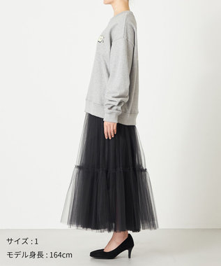 NAVE 【xNAVE】Six Sence Recordコラボ グラフィッククルースウェット ライトグレー系