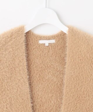 自由区 L ニットファー ジレ キャメル