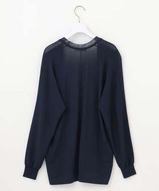 ANY SIS S 【接触冷感・UVケア・洗える】着流し カーディガン ネイビー
