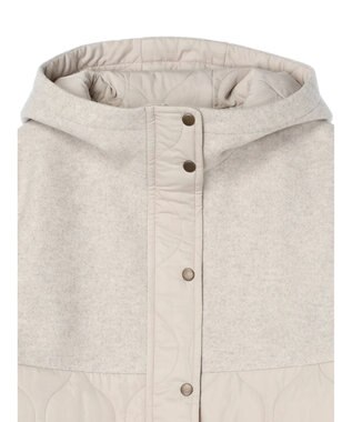 CRAFT STANDARD BOUTIQUE キルティング切替フードコート Beige