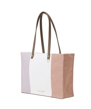 Maison de FLEUR トリコロールスクエアトートバッグ Multi