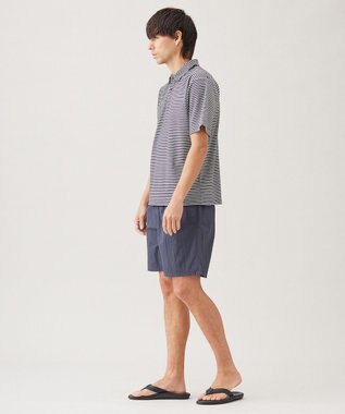 UNFILO MENS スマート ストレッチ ポロTEE【ギフトにもおすすめ】 ブラックボーダー