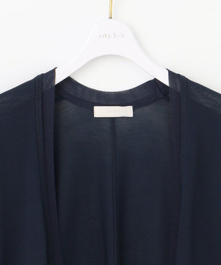 ANY SIS 【接触冷感・UVケア・洗える】着流し カーディガン ネイビー