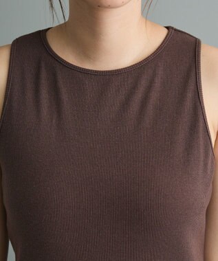 CRAFT STANDARD BOUTIQUE 2点セット/リブレイヤードワンピース Brown