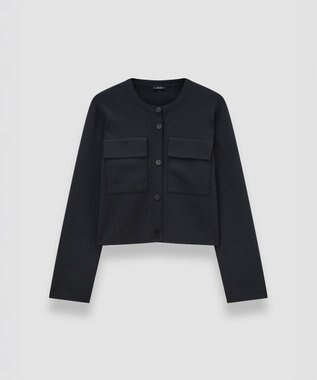 JOSEPH フルニードルビスコース　ニットジャケット Black