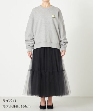 NAVE 【xNAVE】Six Sence Recordコラボ グラフィッククルースウェット ライトグレー系