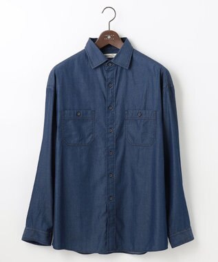 JOSEPH ABBOUD MOUNTAIN 【SPACE／UNISEX】Fine Count INDIGO シャツ