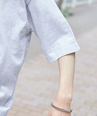 WEGO 【ユニセックス着用ITEM/綿100%/SMLサイズ展開】リラックスフィットワンポイントT（S） グレー