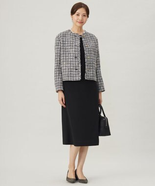 J.PRESS LADIES 【3way】3連パール ネックレス シルバー系