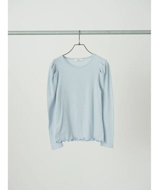 earth music&ecology パフスリーブクレープリブインナー Sax