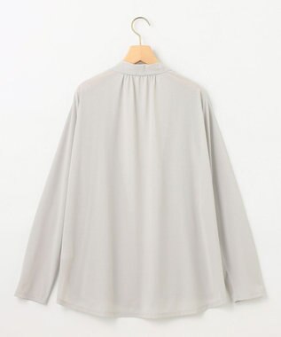 組曲 L 【冷房対策】パウダリージョーゼットカーディガン アイスグレー系