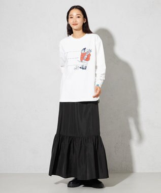 SHARE PARK LADIES 【LADIES】吸水速乾 フロントプリントTシャツ ホワイト