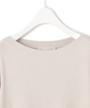 ICB 【洗える】 クロスコンビ デザインニットプルオーバー トープ系