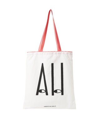 AMERICAN HOLIC カラーハンドルホリホリトートバッグ Black
