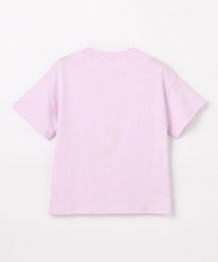 ANY KIDS 【綿100%/接触冷感】ひんやり オーバーサイズ アニマルTシャツ ラベンダー×ウサギ