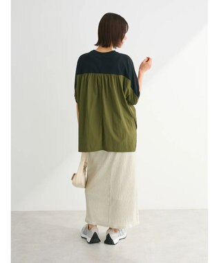 Green Parks ナイロンドッキングロゴチュニック Black