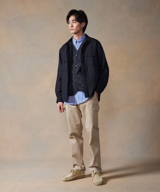 J.PRESS MEN メモリーツイルキルティングベスト ネイビー系