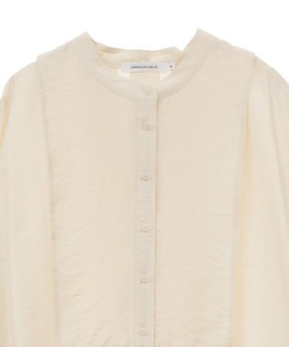 AMERICAN HOLIC 【WEB限定】接触冷感バンドカラーチュニック Ivory