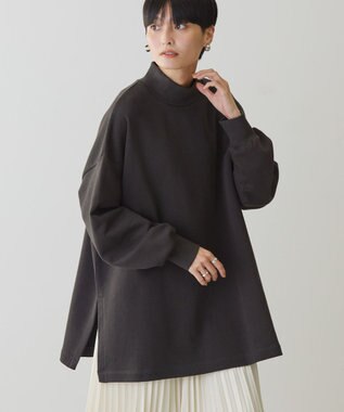 AMERICAN HOLIC ハイネックＢＩＧスウェット Charcoal Gray