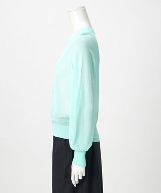 23区 【GOLD LABEL】アセテートナイロンホールガーメント ニット サックス系