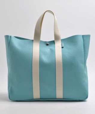 blancle シュリンクレザーベーシックトートL ROBIN EGG BLUE