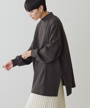 AMERICAN HOLIC ハイネックＢＩＧスウェット Charcoal Gray