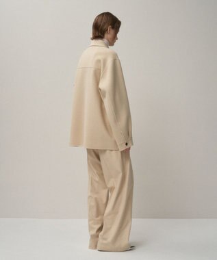 ATON MERINO DOUBLE MELTON | CPOジャケット - UNISEX BEIGE TOP