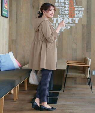 Tiaclasse 【新色追加・洗える・撥水】ドロストマウンテンパーカー ベージュ