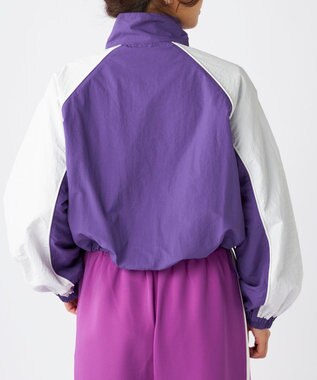 OP／FILA 【Kappa】ショート丈 ナイロントラックジャケット パープル