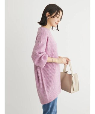 Green Parks ＭＩＸ畦ニットチュニック Purple