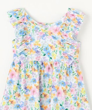 ANY KIDS 花柄 セパレート 水着 エクリュ系花柄